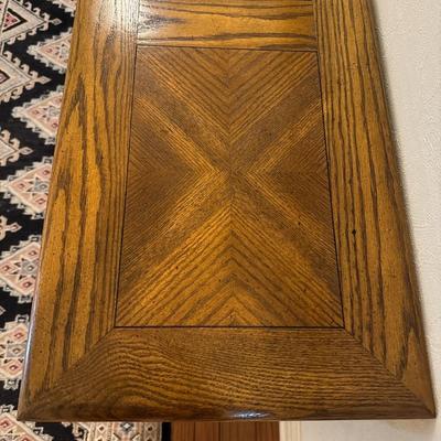 Oak console table