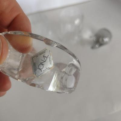 Collection of Figural Crystal Animal Themed Items