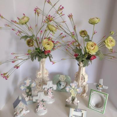 Collection of Vintage Porcelain Home Decor Items