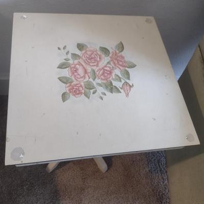 Painted French Country Design Accent Table