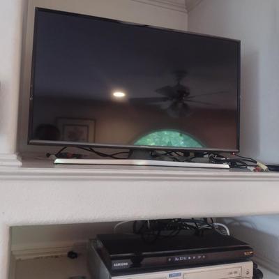 Sony Flat Screen 30" Smart TV with Samsung Blue Ray DVD and VHS Players