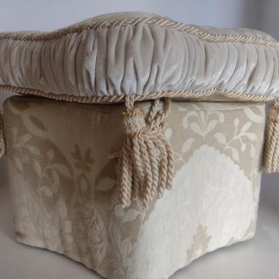 Upholstered Cushioned Ottoman
