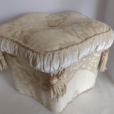 Upholstered Cushioned Ottoman