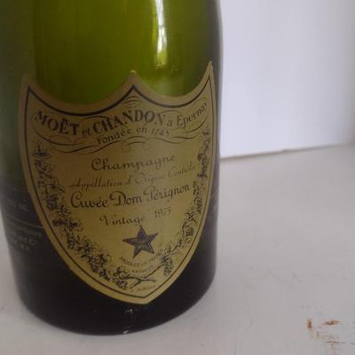 1975 Dom Perignon Champagne Bottle (Empty)