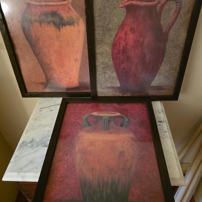 Set of pictures of vase