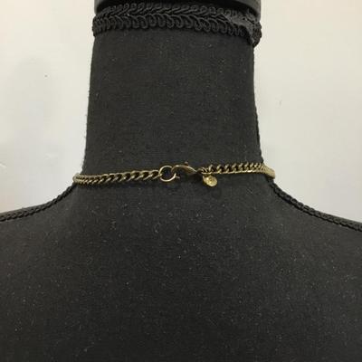 Antique bronze, toned, loft necklace very pretty