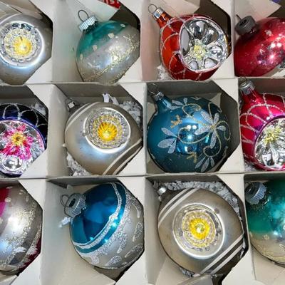 Shiny bright Christmas ornaments