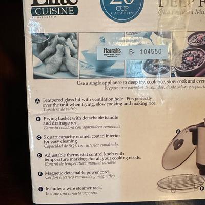 Elite Cuisine Multifunction Deep Fryer - New in Box