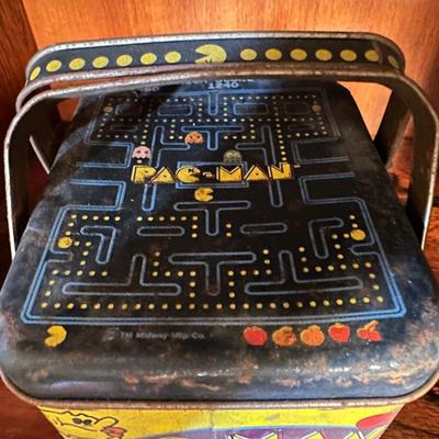 Vintage 1980s Pac-Man Metal Lunchboxes (3)