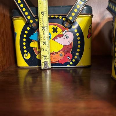Vintage 1980s Pac-Man Metal Lunchboxes (3)