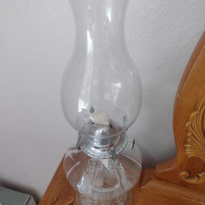 Oil Lamp with Glass Chimney