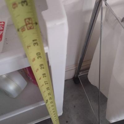 Pair of Laundry Accessory Items Clothes Cart and Cleaning Caddy