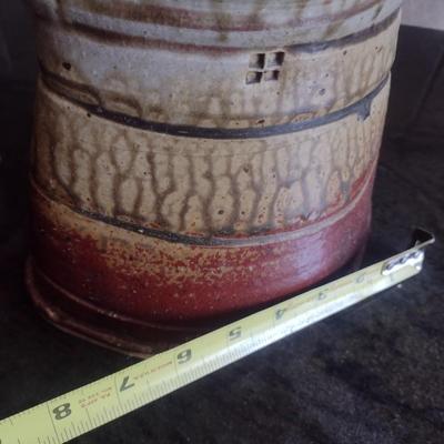 Glaze Pottery Vase Signed by Artist