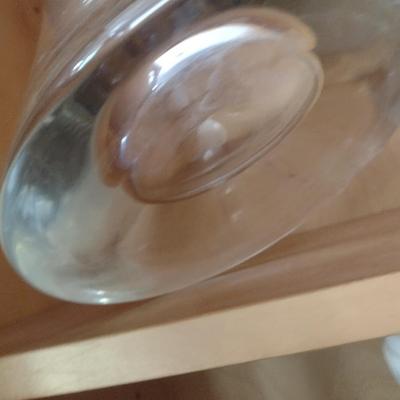 Pair of Large Matching Crystal Decanters
