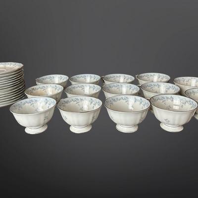 Franconia Delphine Tea & Coffee Set – Cups, Saucers, Sugar, and Creamer