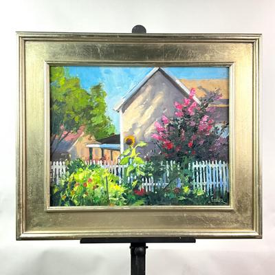 Sale Photo Thumbnail #1426: Measures: 24.75" wide x 23.25" high- framed
