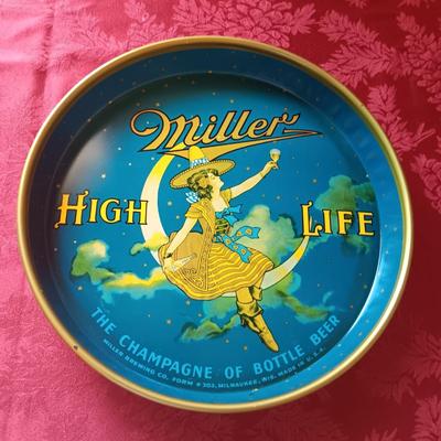 2 METAL SERVING TRAYS