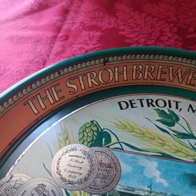 THE STROH BREWERY COMPANY VINTAGE SERVING TRAY