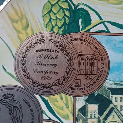 THE STROH BREWERY COMPANY VINTAGE SERVING TRAY
