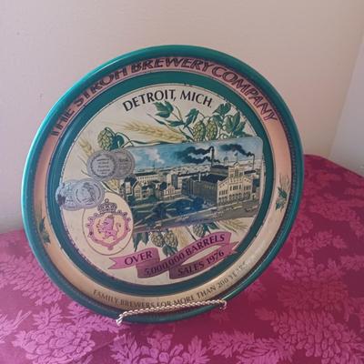 THE STROH BREWERY COMPANY VINTAGE SERVING TRAY