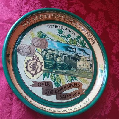 THE STROH BREWERY COMPANY VINTAGE SERVING TRAY