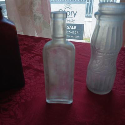 ANTIQUE GLASS BOTTLES