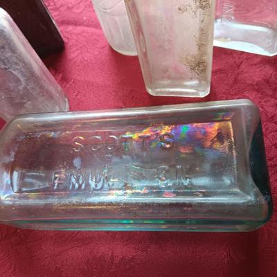 ANTIQUE GLASS BOTTLES
