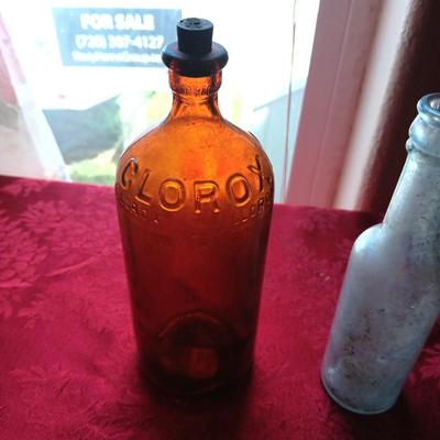 ANTIQUE BOTTLES MOST WITH RAISED LETTERING