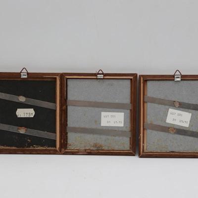 Group of Three Small Framed Artwork