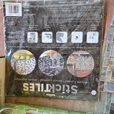 DIY Home Improvement Lot – Paint, Sandpaper, sticky Tiles & Tools
