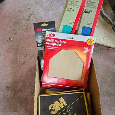 DIY Home Improvement Lot – Paint, Sandpaper, sticky Tiles & Tools