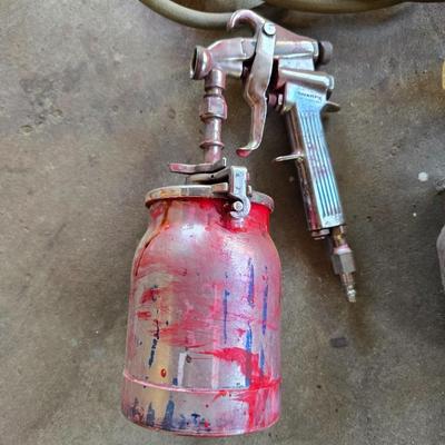 2 Vintage Paint Spray Guns with Air Hose