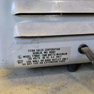 Titan and Arvin electric space heaters