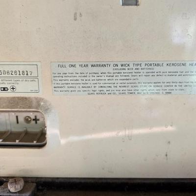 Vintage Sears Kerosene Heater – Model 40206, 9,300 BTU