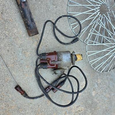 Large Mixed Lot of Vintage Auto Parts, Wiring, and Hardware