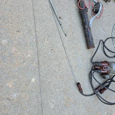 Large Mixed Lot of Vintage Auto Parts, Wiring, and Hardware