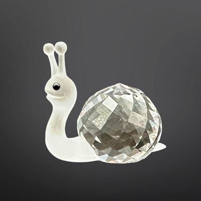 Swarovski Crystal Snail Figurine