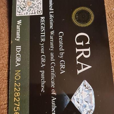GRA CERTIFIED MOISSANITE RING SET