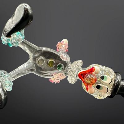 Art Glass Clown Figurine with Top Hat