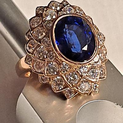 Lab Grown Sapphire Ring