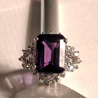 Purple Spinel Ring