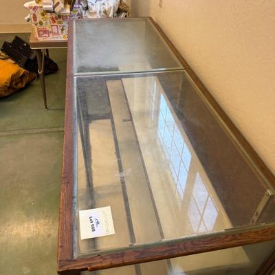Sale Photo Thumbnail #1763: Both doors have broken glass and will need to be replaced
Measures 5'11" long x 24" deep x 42" tall