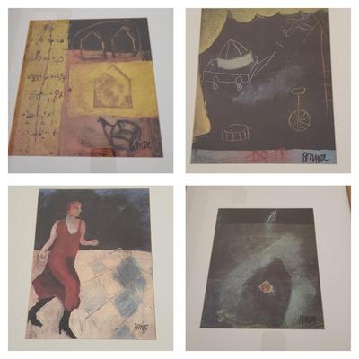 Four Framed Pieces by the Same Artist (BR3-KD)