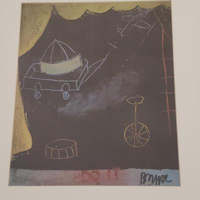 Four Framed Pieces by the Same Artist (BR3-KD)