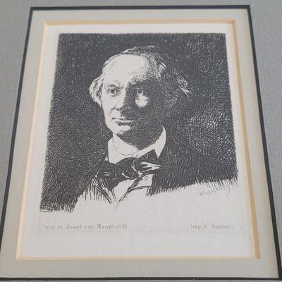 Edouard Manet Original Etching Wall Art (BR2-EL)