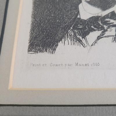 Edouard Manet Original Etching Wall Art (BR2-EL)
