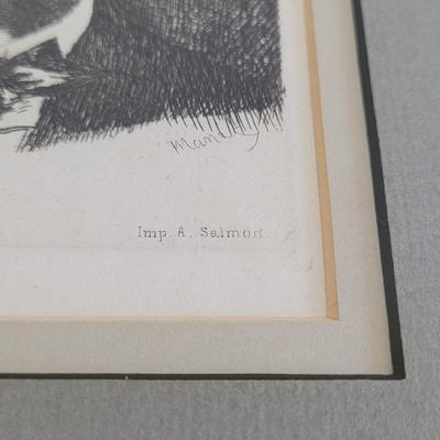 Edouard Manet Original Etching Wall Art (BR2-EL)