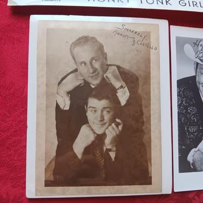 AUTOGRAPHED PROMOTIONAL 8 X 10 PHOTOS