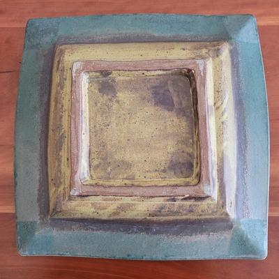 Square Ceramic Floral Serving Dish (D-EL)