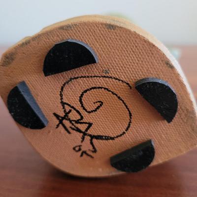 Ceramic Sculpture in Wooden Shadowbox (LE-EL)